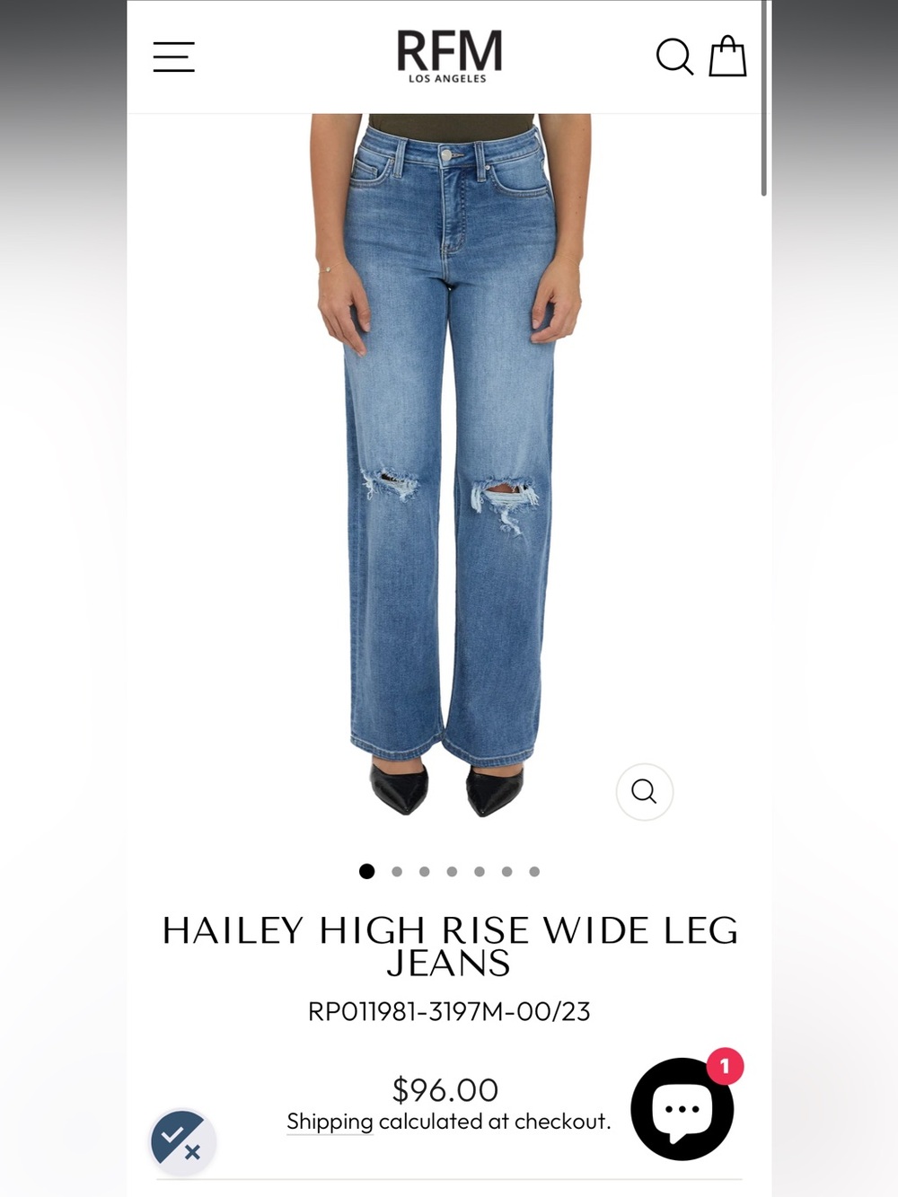 Hailey High-Rise Wide Leg Jeans — Light Blue